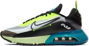 Original Nike Men's Air Max 2090 White Black Green Trainers BV9977 101 - Picture 1 of 7
