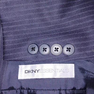 DKNY Blazer Para Hombres 42R Azul Traje Chaqueta Abrigo Deportivo Entrevista Elegante Elegante Foto 1 de 4