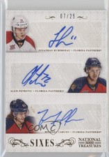 2013-14 National Treasures Sixes /25 Michael Kostka Alex Petrovic Rookie Auto RC