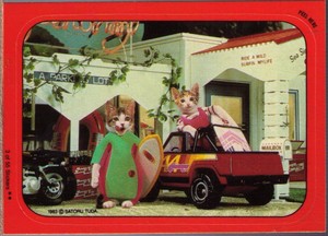 1983 Topps Perlorian Cats Stickers # 3