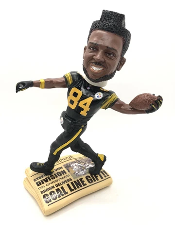 Antonio Brown Newspaper Base Bobble STEELERS FoCo Bobble BRAND NEW ORIG BOX #750 Cover