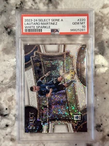 Lautaro Martínez Select Serie A Field Level WHITE SPARKLE SSP PSA 10 POP 1 - Picture 1 of 2