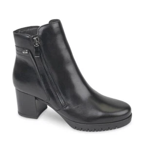 SCARPE TRONCHETTO TACCO DONNA VALLEVERDE 49352 PELLE NERO ORIGINALE AI 2023 - Picture 1 of 1