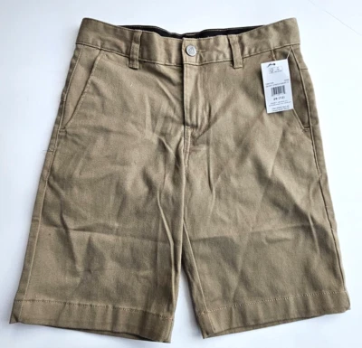 Volcom Boy's 26 (12) Khaki V Monty Stretch Shorts Cotton Short Short Pants - Image 1 of 2