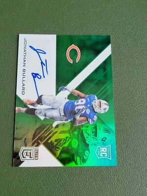 2016 Donruss Elite Green Jonathan Bullard #ERA-BU Rookie Auto RC Bears Gators - Image 1 of 2
