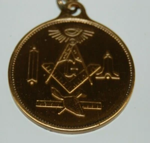 Freimaurer Freemason Fraternal Gold Anhänger Loge #852 Gladewater TX 100 Jahre 2001 - Bild 1 von 2