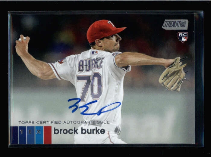 BROCK BURKE 2020 TOPPS STADIUM CLUB ON CARD ROOKIE AUTOGRAPH AUTO BA4501 - Image 1 of 1