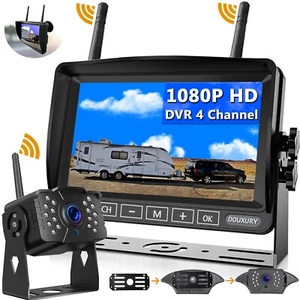 Wireless Backup Camera, DOUXURY IP69 Waterproof 170° Wide View Angle HD 108 - Picture 1 of 9