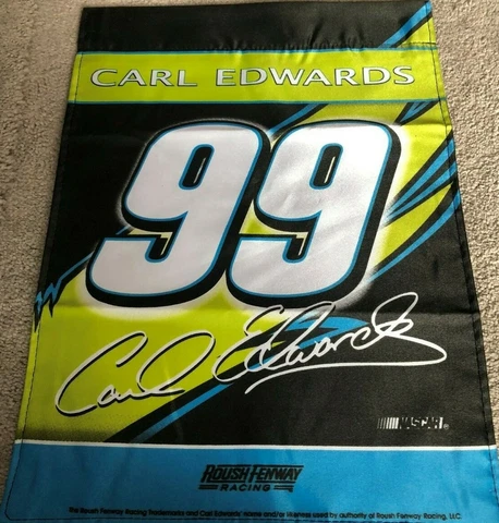 Carl Edwards # 99 AFLAC DOUBLE SIDED 13 x 18 GARDEN FLAG ! FREE SHIPPING ! Cover