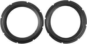 2 X 10 Black Perforated Rubber Replacement Rings for Speakers or DIY - Picture 1 of 12