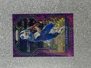 2020 Panini Prizm Cole Beasley No Huddle Purple # /35