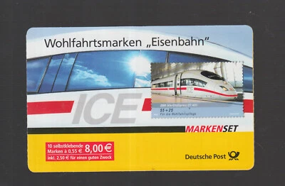 Folleto de sellos de Alemania cpl. 2006**/MNH - Ferrocarril ICE (10 estampillas) Foto 1 de 3