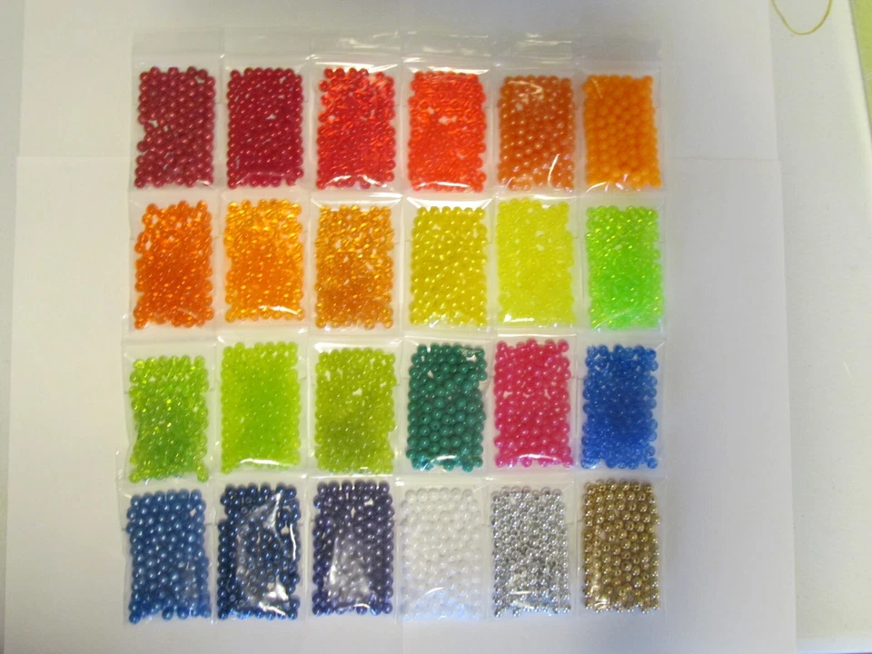 100 count 6mm round fishing beads Make your own walleye spinners - Image 1 of 1