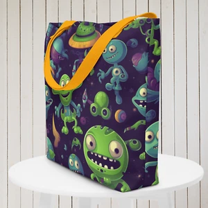 Alien Me 3 Travel Beach Bag, Shopping Bag, Large Tote - Picture 1 of 5