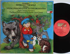 Prokofiev Peter And The Wolf (7892) 12" LP Contour 1981 CC 7519 Sean Connery - Picture 1 of 5
