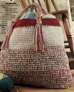 CROCHET ~ “Scrap Tote Bag” ~ PATTERN~ - Picture 1 of 2