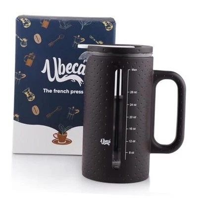 La cafetera grande de prensa francesa de 34 oz - Elegante jarra de vidrio de borosilicato,  Foto 1 de 4