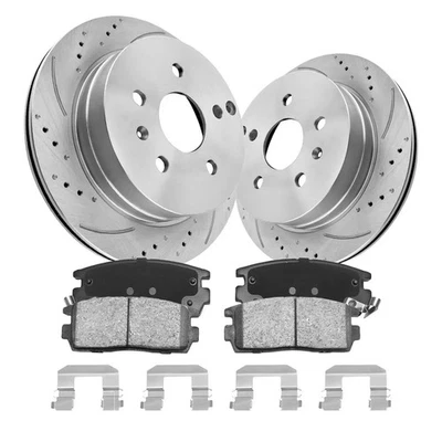 11.9in Rear Brake Rotors & Ceramic Pads Kit for Chevrolet Equinox 2010 2011-2017 - Изображение 1 из 4