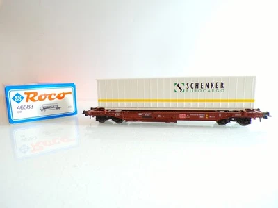 Roco H0 46583 Containertragwagen mit Container Schenker der DB in OVP  BH1277 - Bild 1 von 3