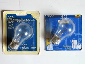 GE 40 Watt Applance Bulb, 40A15, CD1-DG, New Old Stock, High/Low Temperature - Picture 1 of 4