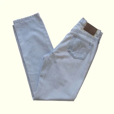 CALVIN KLEIN JEANS VTG 90s Y2K RETRO LIGHT WASH DISTRESSED DENIM WMN SZ 4 27x32 - Image 1 of 4