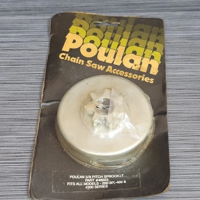 Звездочка цепной пилы шаг 3/8 Poulan от оригинального производителя No48023 новая из старых запасов подходит для серии 200 300 400 4200 - Изображение 1 из 4