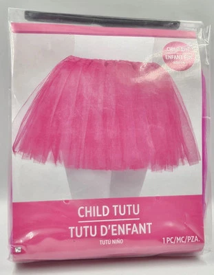 Brand New Girls Small/Medium 8-10 Bold Pink Tulle TUTU Theatre Costume Dress Up - Image 1 of 2