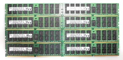 LOT 8x 16GB (128GB) Hynix HMA42GR7MFR4N-TF PC4-2133P ECC DIMM Server Memory - Image 1 of 2