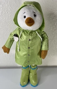 Debi Lilly Duck Chick Green Raincoat Boots Decorative Purpose Only - Picture 1 of 7