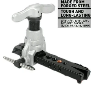 Tubing Flaring Tool Kit - 7 Dies for Eccentric Flares on 3/16-3/4 Inch Copper US - Picture 1 of 8