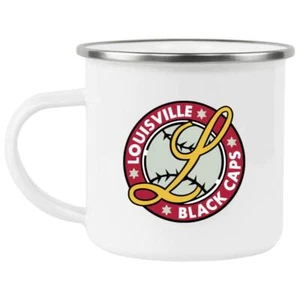 Louisville Black Caps Camping Mug 12 oz. Enamel | Negro Leagues Baseball Team - Picture 1 of 1