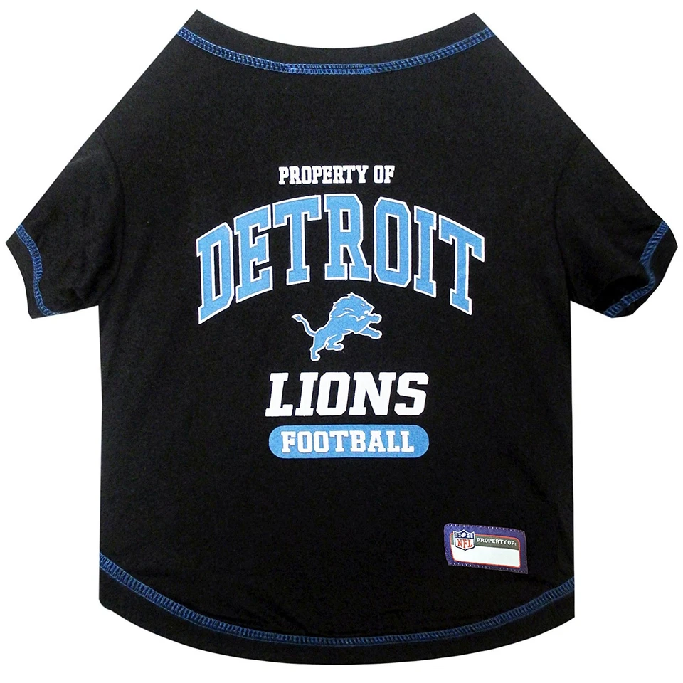 Camiseta DETRIOT LIONS Licenciada NFL Pets NFL Detroit Lions Futebol CÃES E GATOS  - Imagem 1 de 1
