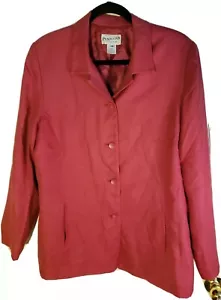 Pendelton Plus giacca donna malva rosa seta lana vergine tasche foderata 14 - Foto 1 di 6