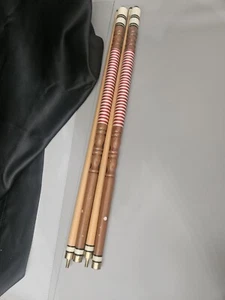 Pair Of Vintage Pool Sticks. In Good Condition - Picture 1 of 5