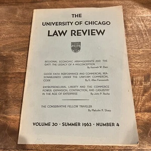 The University Of Chicago LAW REVIEW, Vol 30, Number 4, Summer 1963 - Picture 1 of 3