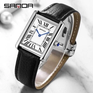 Tank Square Roman Scale Couple Solo - Sanda Luxury Classic Stylish Fashion Watch - Picture 1 of 29
