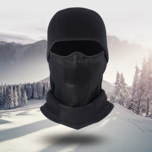 Motorcycle Balaclava Ski Full Face Cover Outdoor Winter Windproof Fleece Hinged - Picture 1 of 10