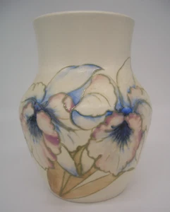 Jarrón esmaltado con sal de orquídea Early Moorcroft de William Moorcroft ref 1153 - Imagen 1 de 12
