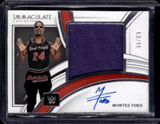 2022 Immaculate Collection WWE Premium Memorabilia Auto #PMMZF Montez Ford /99
