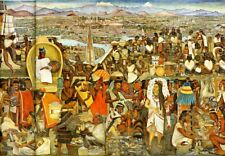 La Grande Tenochtitlan by Diego Rivera Top Quality Print 300 x220mm