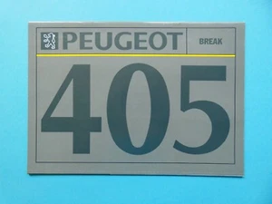 Brochure / Catalogue / Brochure - Peugeot 405 Breaking / Estate / GRI 1.9 X4 - 07/91 - Picture 1 of 9