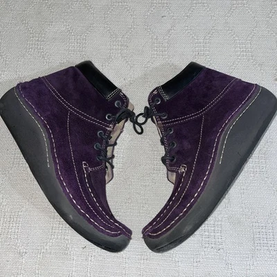 Botines informales Wolky para mujer talla 39 EE. UU. 8 M cuero púrpura caminar atletismo  Foto 1 de 4
