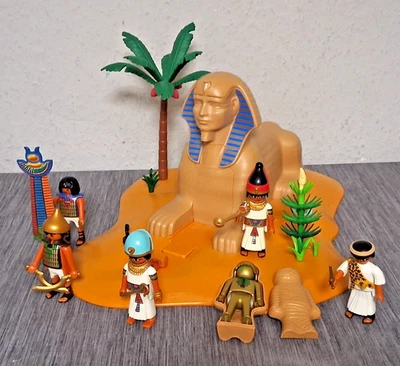 4242 Playmobil Sphinx Egyptien avec cache momie à pyramide 4240 Cléopâtre*Ö - Photo 1/4