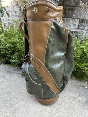 Bolso de golf Ben Hogan by Burton de cuero/codrilo sintético raro de colección - ¡GENIAL DE LA VIEJA ESCUELA! Foto 1 de 4