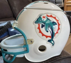 Miami Dolphins Full Size Party Snack Helmet - Preowned - Picture 1 of 9