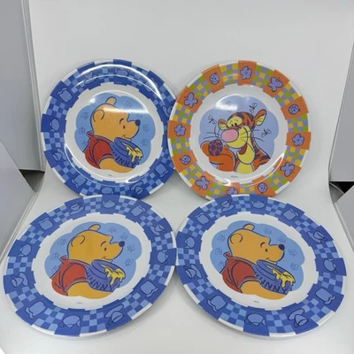Vintage Zak Designs Melamine Disney Tigger Dinner Plate Winnie the Pooh Set Of 4 - Image 1 of 4
