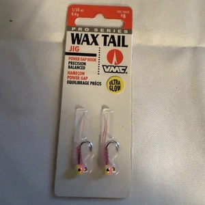 VMC Pro Series Wax Tails Jig 1/50 Unze Größe #8 6g Ultra Glow Pink NEU - Bild 1 von 4