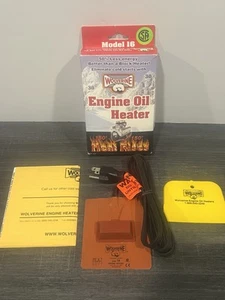 Wolverine Model 16 Engine Oil Pan Heater 265W 120V 3.75" x 4.25" - No Silicone - Picture 1 of 5