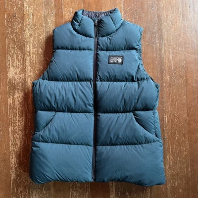 Chaleco de plumón Mountain Hardwear para mujer Nevadan 650 verde M pantano oscuro cremallera completa Foto 1 de 4