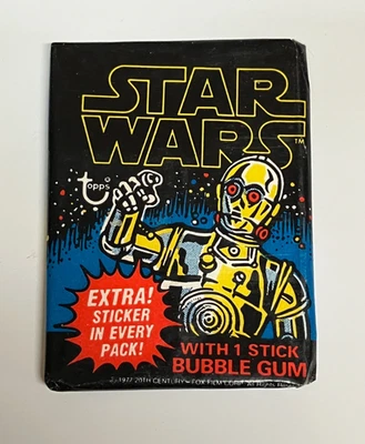 Topps Star Wars Serie 1 1977 paquete de cera sin abrir Foto 1 de 4